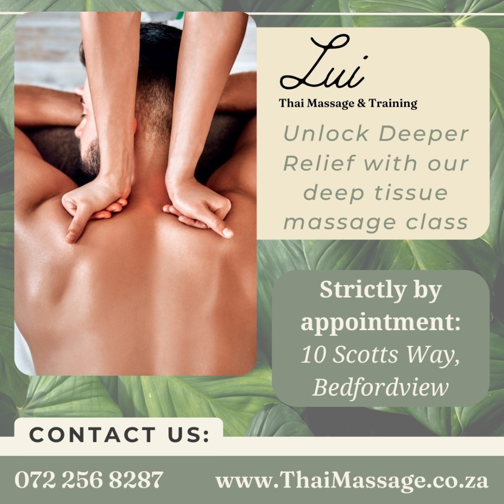 Lui Thai Massage_Unlock Deeper Relief with our deep tissue massage class